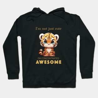 Tiger Concentrated Awesome Cute Adorable Funny Quote Hoodie